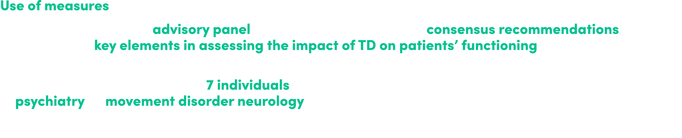 Use of measures to assess the functional impact of TD in routine clinical practice is lacking2,3 To address this gap,...