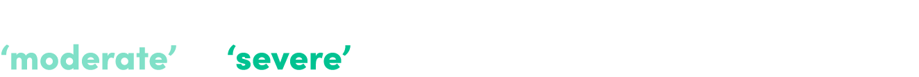 Majority of expert clinicians rated* this patient as having ‘moderate’ or ‘severe’ impact for the Social domain