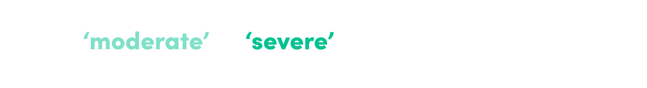 Majority of expert clinicians rated* this patient as having ‘moderate’ or ‘severe’ impact for the Vocational/Educatio...
